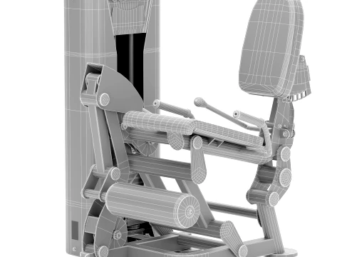 Equipamento de gin&aacute;stica Talha fitness RS-2401 EXTENS&Atilde;O DE PERNA Modelo 3D