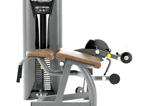 Gym Equipment Hoist fitness RS-2408 Prone Leg Curl Black 3D Model