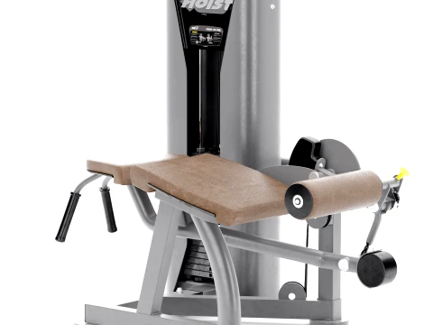 Gym Equipment Hoist fitness RS-2408 Prone Leg Curl Black 3D Model