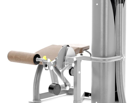 Gym Equipment Hoist fitness RS-2408 Prone Leg Curl Black 3D Model