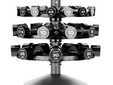 Support de rangement pour équipement de gymnastiqueEnsemble de poids d'haltères 023 Modèle 3D