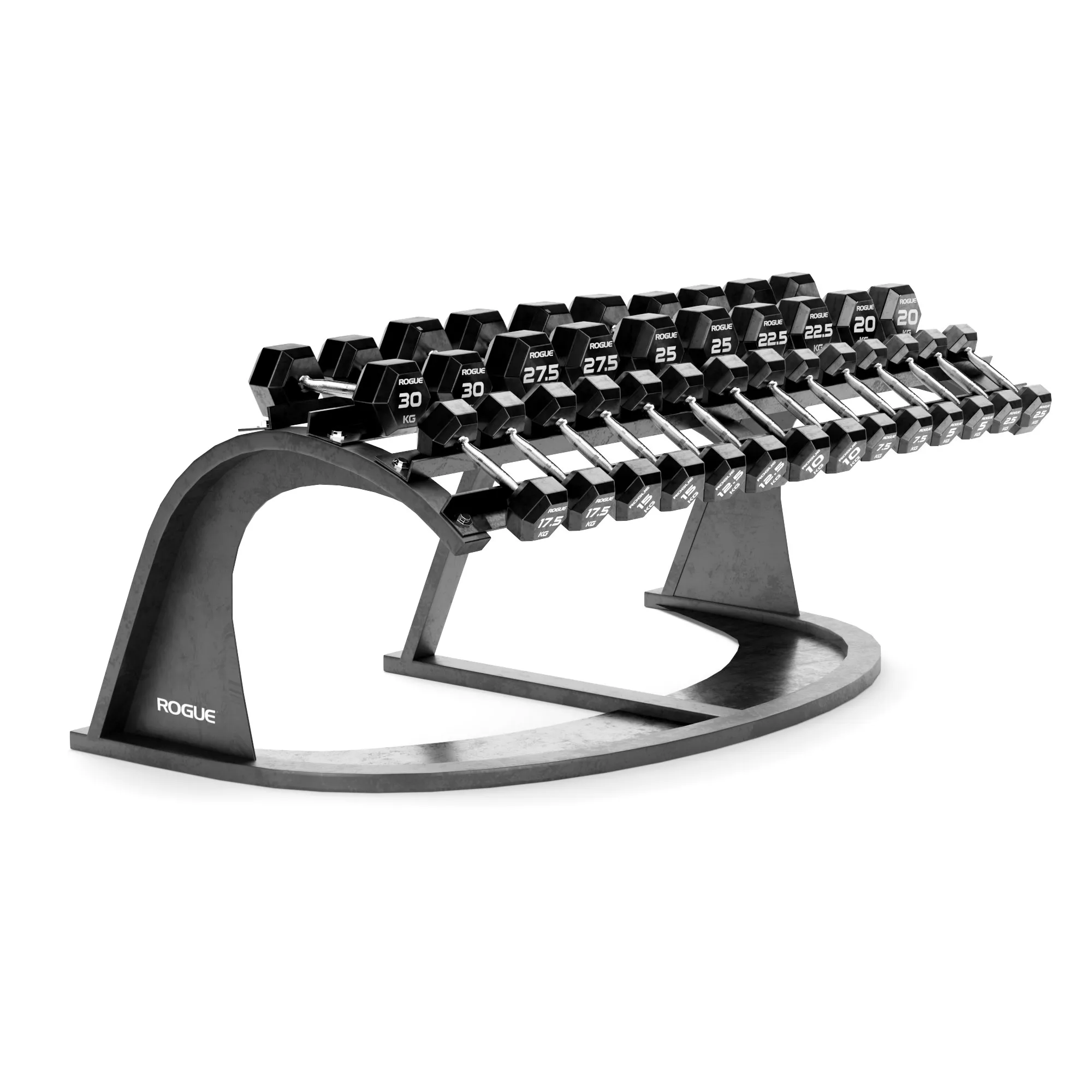 Gym Equipment Storage RackDumbbell Weight Set 029 3D Model .c4d .max .obj .3ds .fbx .stl .blend 