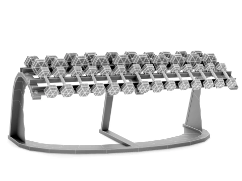 Gym Equipment Storage RackDumbbell Weight Set 029 3D Model