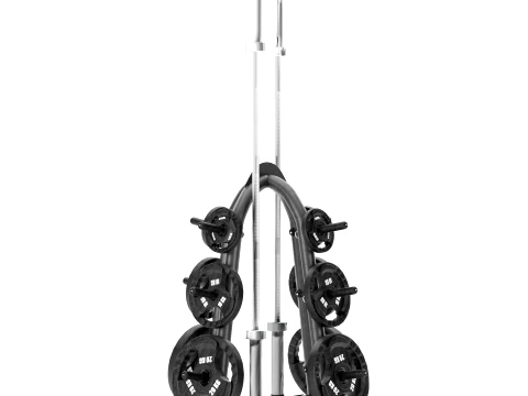 Support de rangement pour &eacute;quipement de gymnastiqueEnsemble de poids d'halt&egrave;res 033 Modèle 3D