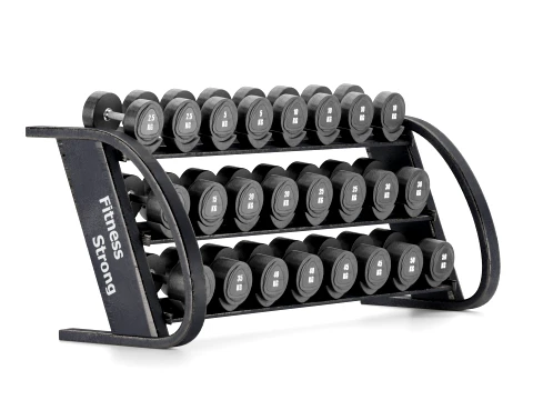 Support de rangement pour &eacute;quipement de gymnastiqueEnsemble de poids d'halt&egrave;res 034 Modèle 3D