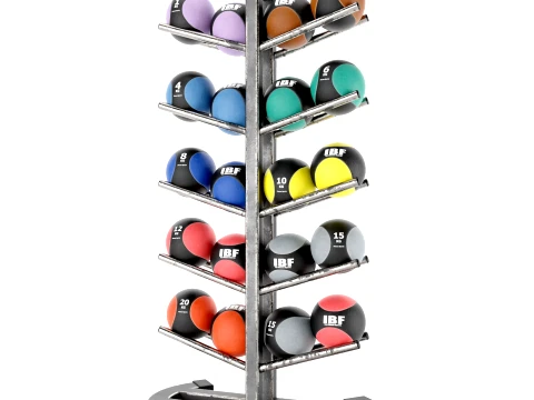 Estante de almacenamiento para equipos de gimnasio Juego de pesas para mancuernas 036 Modelo 3D