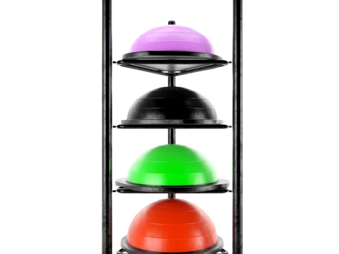 Support de rangement pour &eacute;quipement de gymnastiqueEnsemble de poids d'halt&egrave;res 037 Modèle 3D
