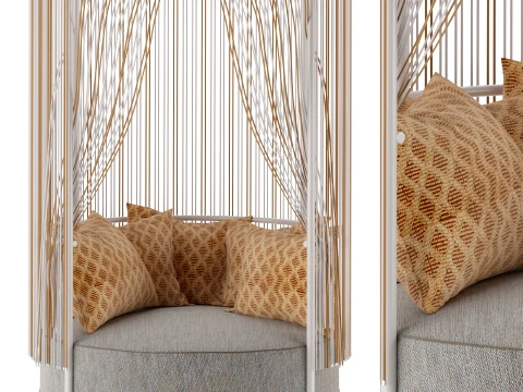 Canap&eacute; Ext&eacute;rieur Jardin Modèle 3D