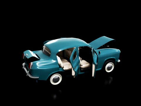 Moskvich 402 3D Model