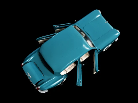 Moskvich 402 3D Model