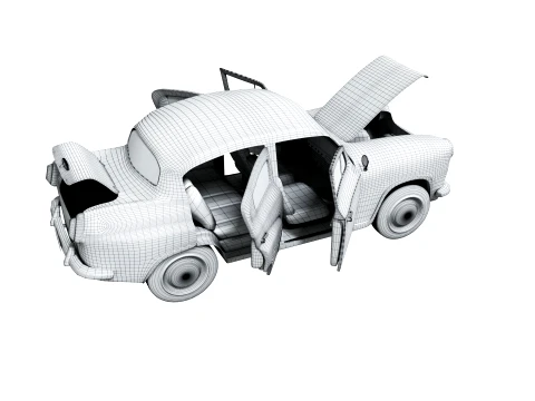 Moskvich 402 3D Model