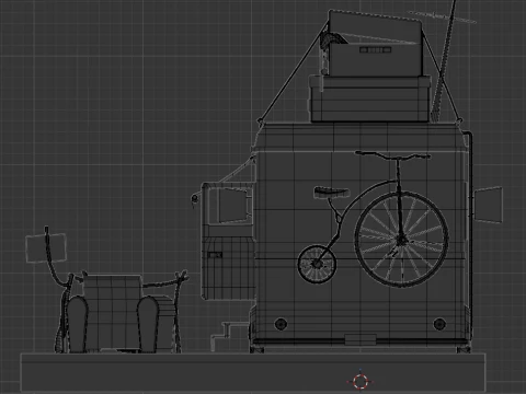 Camping Bus 3D Model