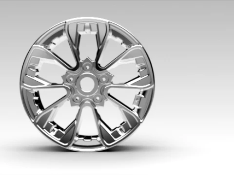 12 Inch Scooter CNC Billet Wheel Rim - PCD 5x85 - STP XT STL 3D Model