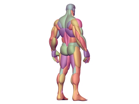 Stylized Man Character Blockout 3D Model