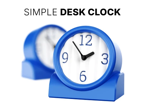 Simple desk clock 3D Print Model