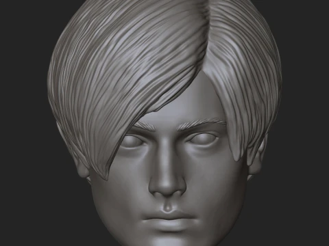レオン・S・ケネディ バイオハザード 2 リメイク カスタム アクションフィギュア ヘッド 3Dプリントモデル