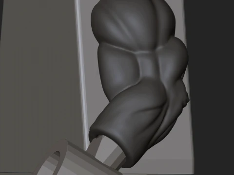 Minifiguur gespierde armen 3D printmodel
