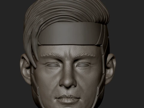 미니피겨 근육질 팔 3D 프린트 모델
