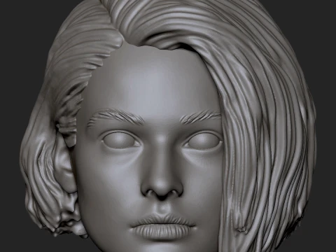Jill Valentine uit Resident Evil 3 remake op maat gemaakte actiefiguur 3D printmodel