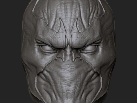 Spawn aangepast actiefiguurhoofd 3D printmodel