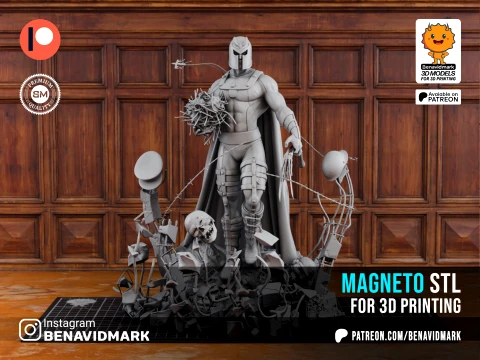 Magneto STL sculpture for 3d print 3D Print Model