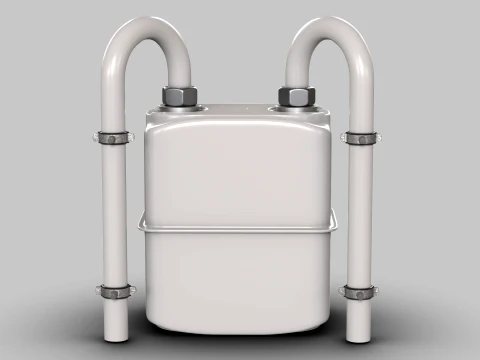 Gas Meter 3D Model