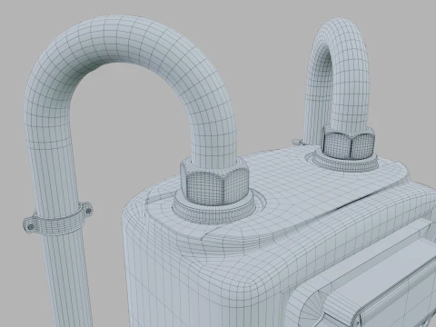 Gas Meter 3D Model