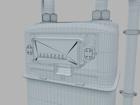 Gas Meter 3D Model