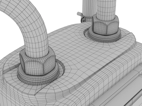 Medidor de g&aacute;s Modelo 3D