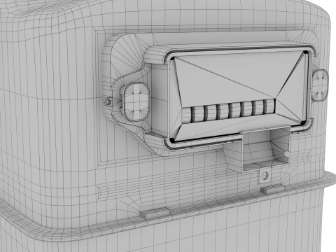 Medidor de g&aacute;s Modelo 3D