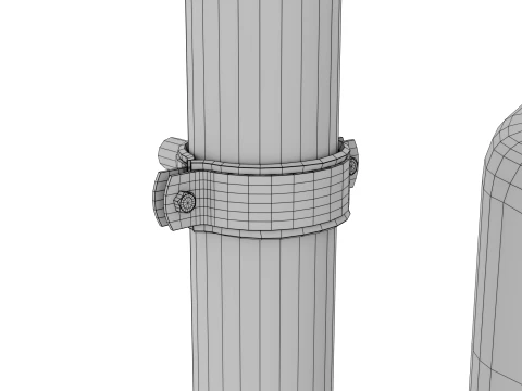 Medidor de g&aacute;s Modelo 3D