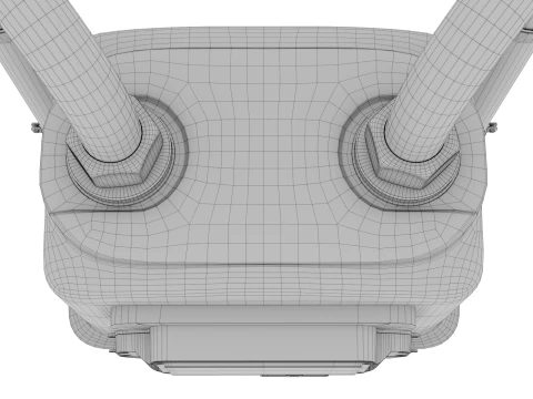 Medidor de g&aacute;s Modelo 3D