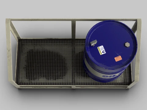 Oil Barrel 3D Model
