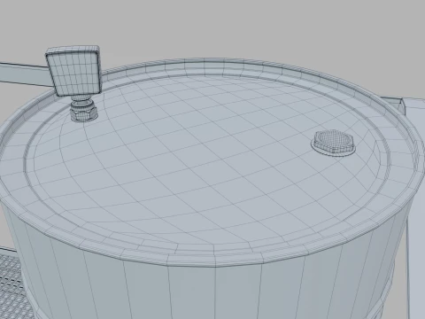 Oil Barrel 3D Model