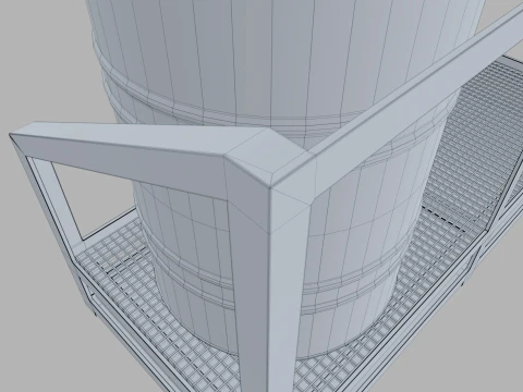 Oil Barrel 3D Model
