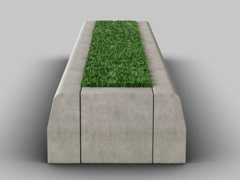 Modular Curbstone 3D Model
