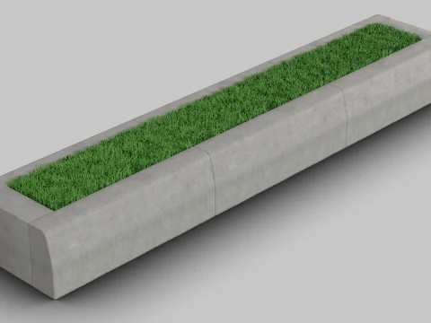 Modular Curbstone 3D Model