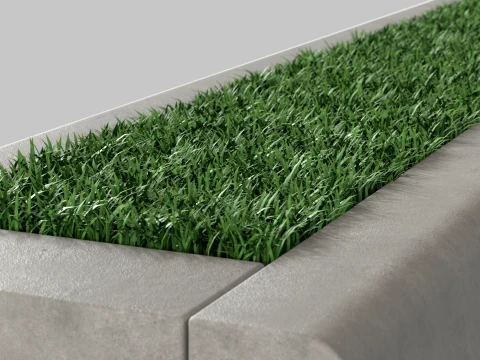 Modular Curbstone 3D Model