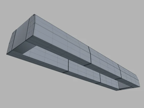 Modular Curbstone 3D Model