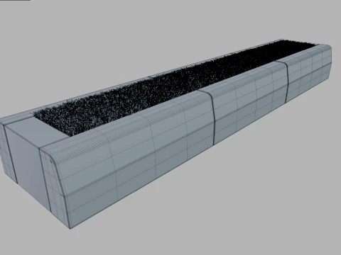 Modular Curbstone 3D Model