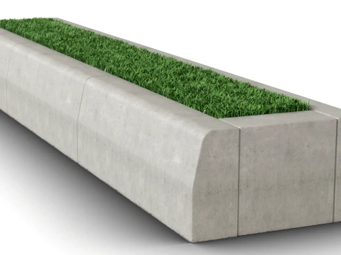 Modular Curbstone 3D Model