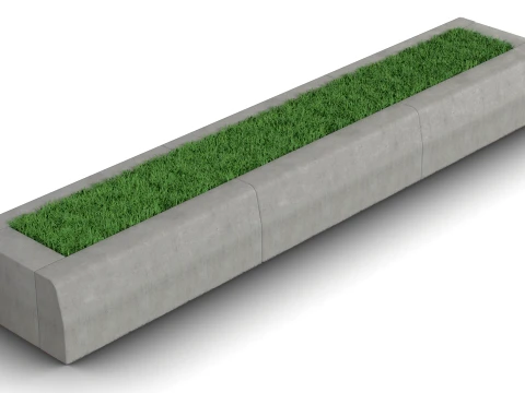 Modular Curbstone 3D Model