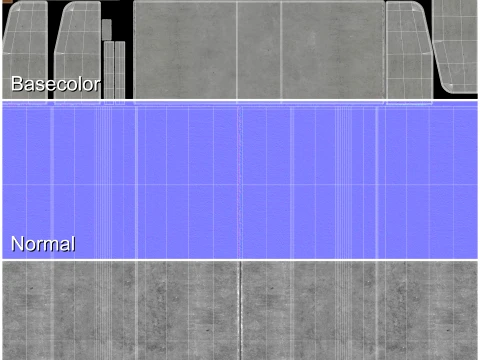Modular Curbstone 3D Model