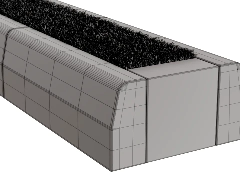 Modular Curbstone 3D Model