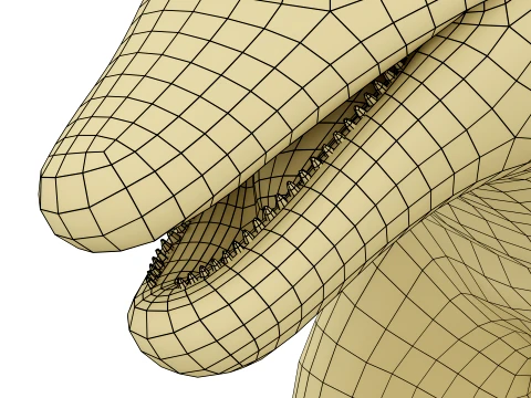 Dolphin Bronze Sculpture 3D Model