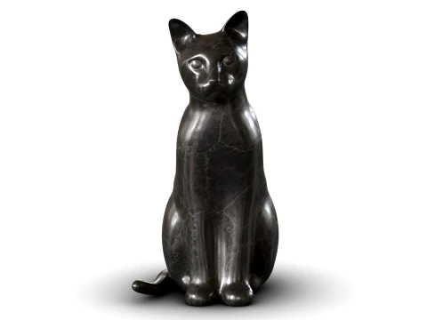 Kedi Heykelciği 3D Model