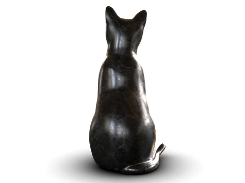 Estatueta de gato Modelo 3D
