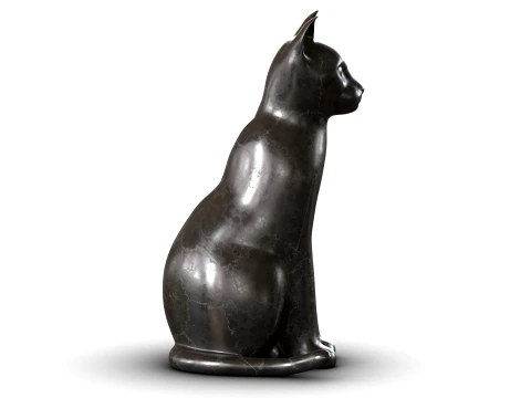 Estatueta de gato Modelo 3D