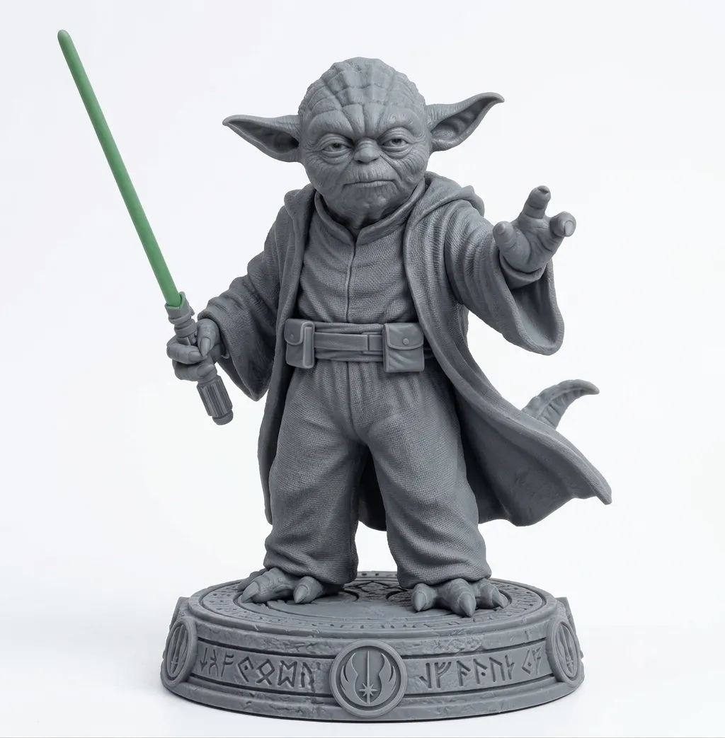 Yoda 3D Print Model .c4d .max .obj .3ds .fbx .stl .blend 