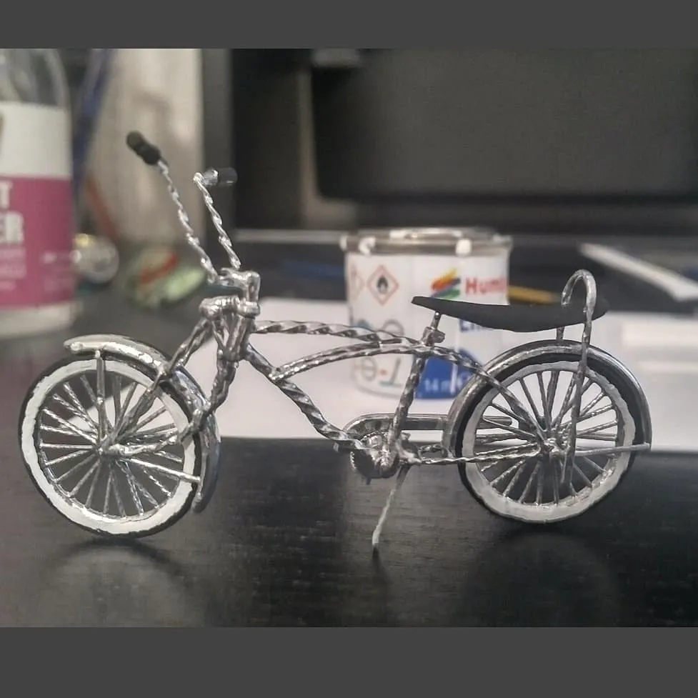 1-24 1-25 lowrider bike bicycle twisted 3D Print Model .c4d .max .obj .3ds .fbx .stl .blend